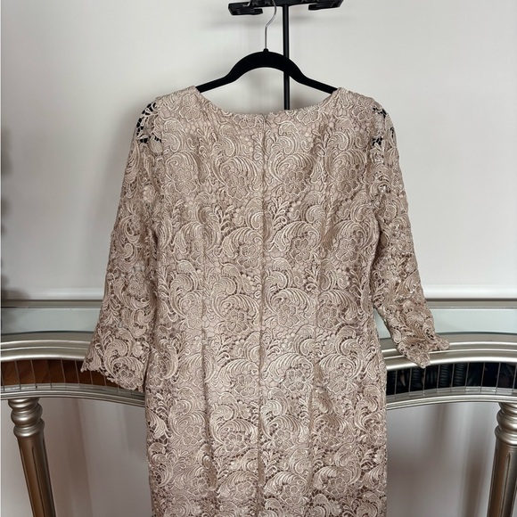 White House | Black Marker Ivory Lace Dress - Picture 4 of 4